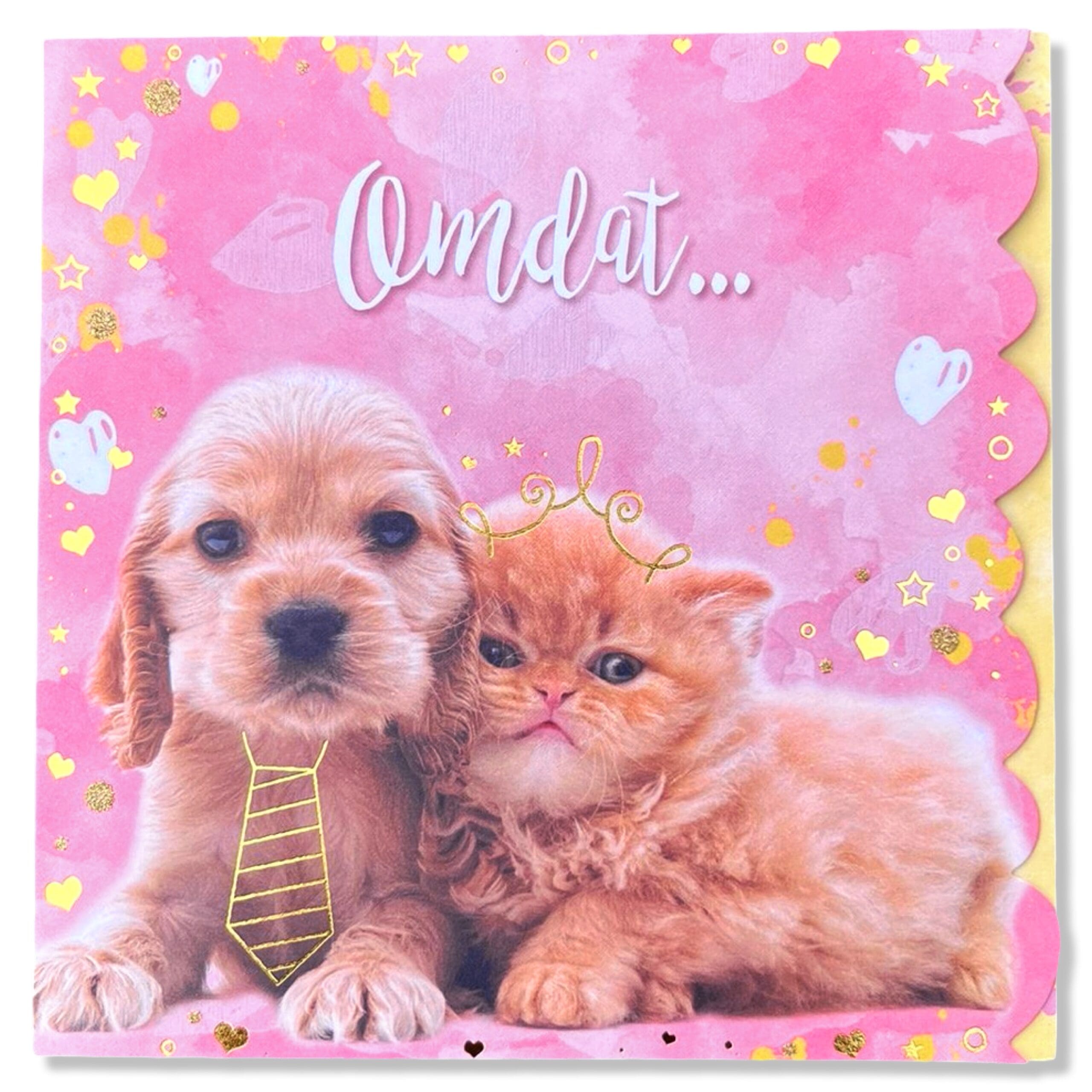 Dierenkaart Omdat... Dierenkaart Omdat...