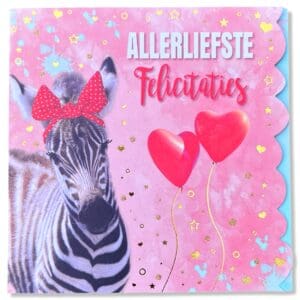 Dierenkaart Allerliefste Felicitaties