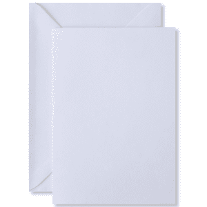 Kaarten met enveloppen wit
