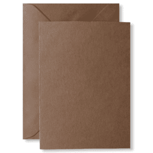 Kaarten met enveloppen Bruin