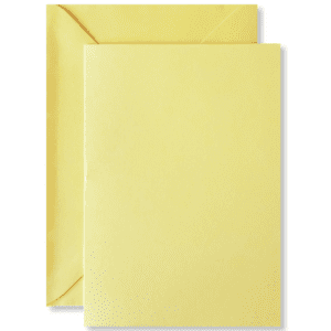 Kaarten met Enveloppen Licht Geel