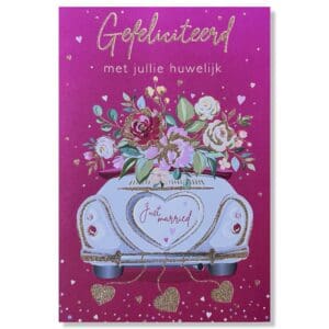 Huwelijk wenskaart 075