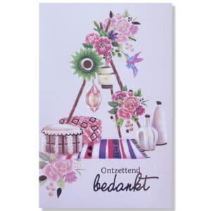 Ontzettend bedankt wenskaart