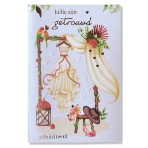 Huwelijk wenskaart 076