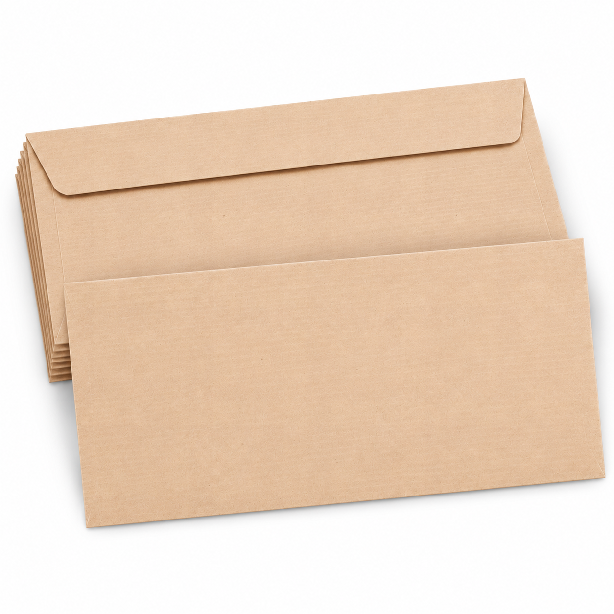 Enveloppen 11x22cm Kraft bruin Enveloppen 11x22cm Kraft bruinbruin