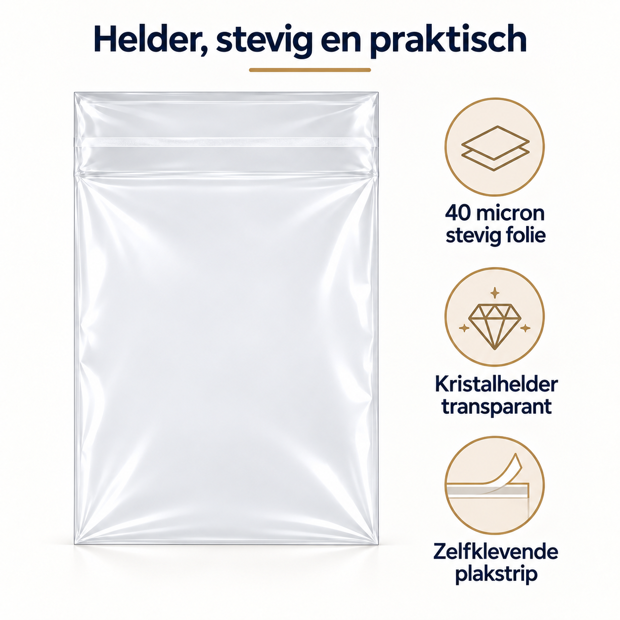 Kristalheldere 13×18 cm zakjes 3 voordelen