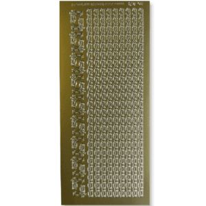 Stickervel Goud Randjes & Hoekjes