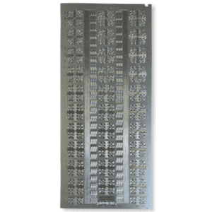 Peel-Off Stickervel Zilver Randjes