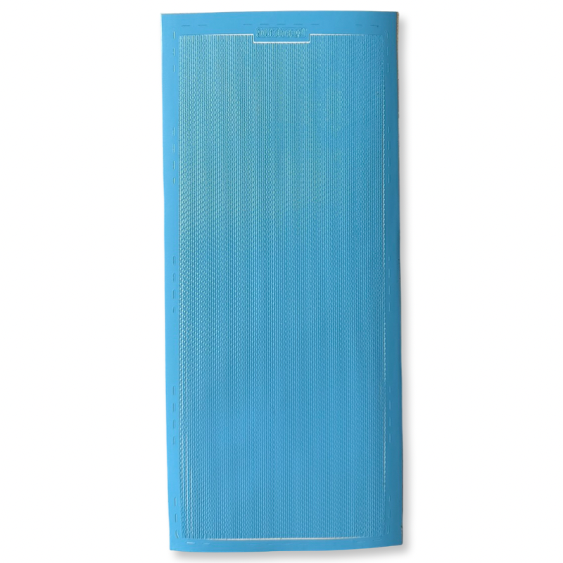 Peel-Off Stickervel Blauw Randjes Peel-Off Stickervel Blauw Randjes