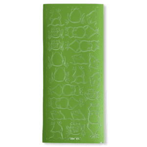Peel-Off Stickervel Groen Kikkers