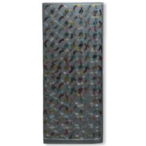 Peel-Off Stickervel Zilver Multicolour Ringen