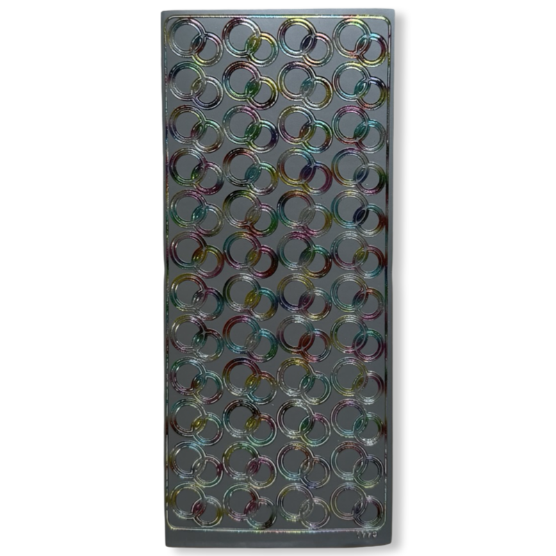 Peel-Off Stickervel Zilver Multicolour Ringen Peel-Off Stickervel Zilver Multicolour Ringen
