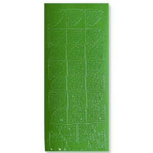 Peel-off Stickervel Groen Hoekjes
