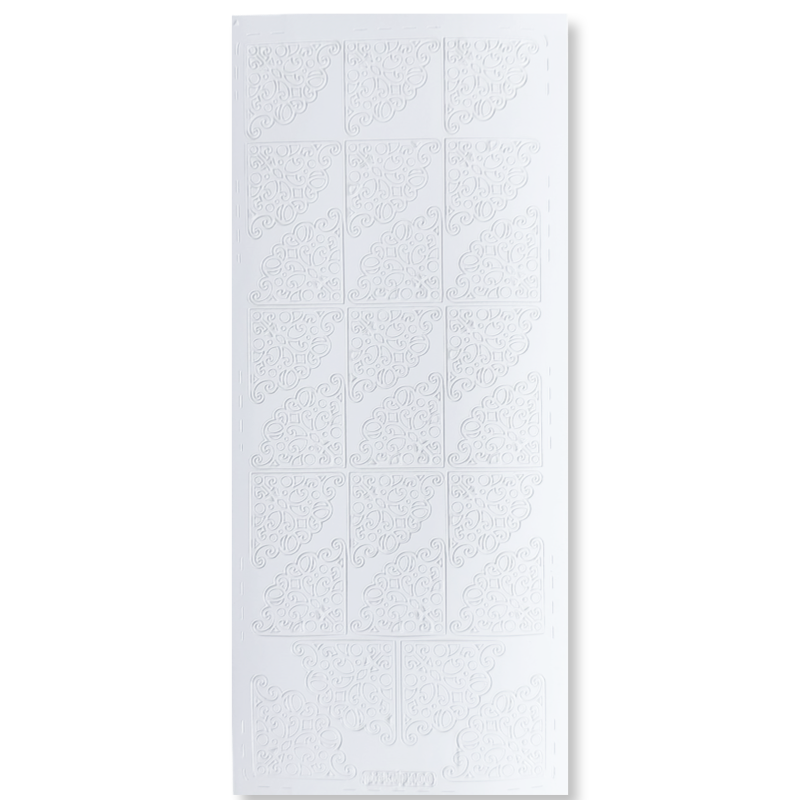 Peel-off Stickervel Wit Hoekjes Peel-off Stickervel Wit Hoekjes