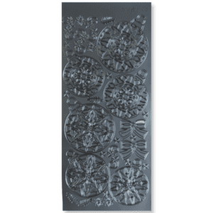 Peel-off Stickervel Zilver Kerstballen