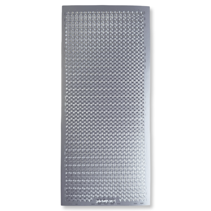 Peel-Off Stickervel Zilver Randjes Peel-Off Stickervel Zilver Randjes
