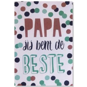 Papa jij bent de beste Vaderdagkaart