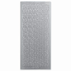 Stickervel Zilver Randjes