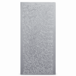Stickervel Zilver Randjes