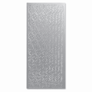 Stickervel Zilver Randjes