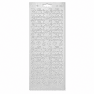 Stickervel Zilver Van Harte Beterschap