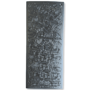 Stickervel Zilver Bloemen en Vlinders