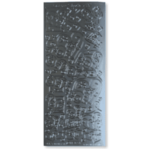 Stickervel Zilver Hartjes