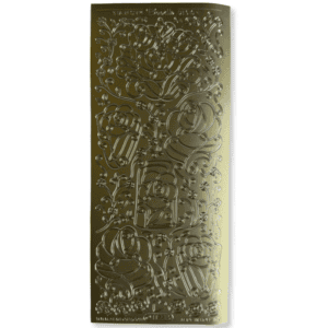 Stickervel Goud Bloemen
