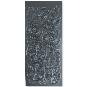 Stickervel Zilver Kerstballen