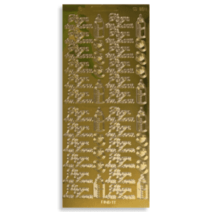 Stickervel Goud Hoera een Zoon