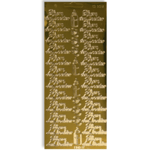 Stickervel Goud Hoera een Dochter