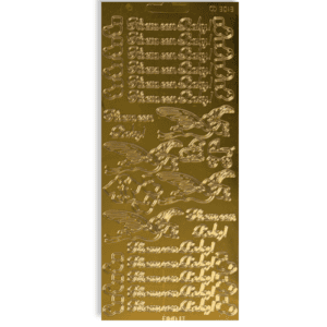Stickervel Goud Hoera een Baby
