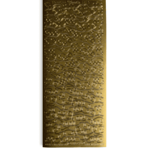 Stickervel Goud Randjes