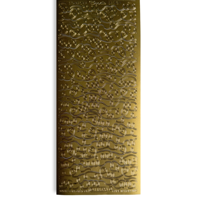 Stickervel Goud Randjes Stickervel Goud Randjes