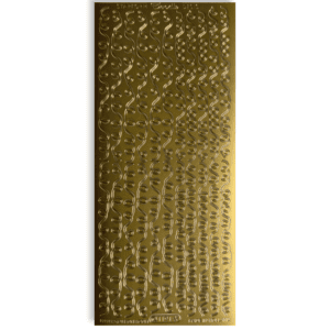 Stickervel Goud Randjes
