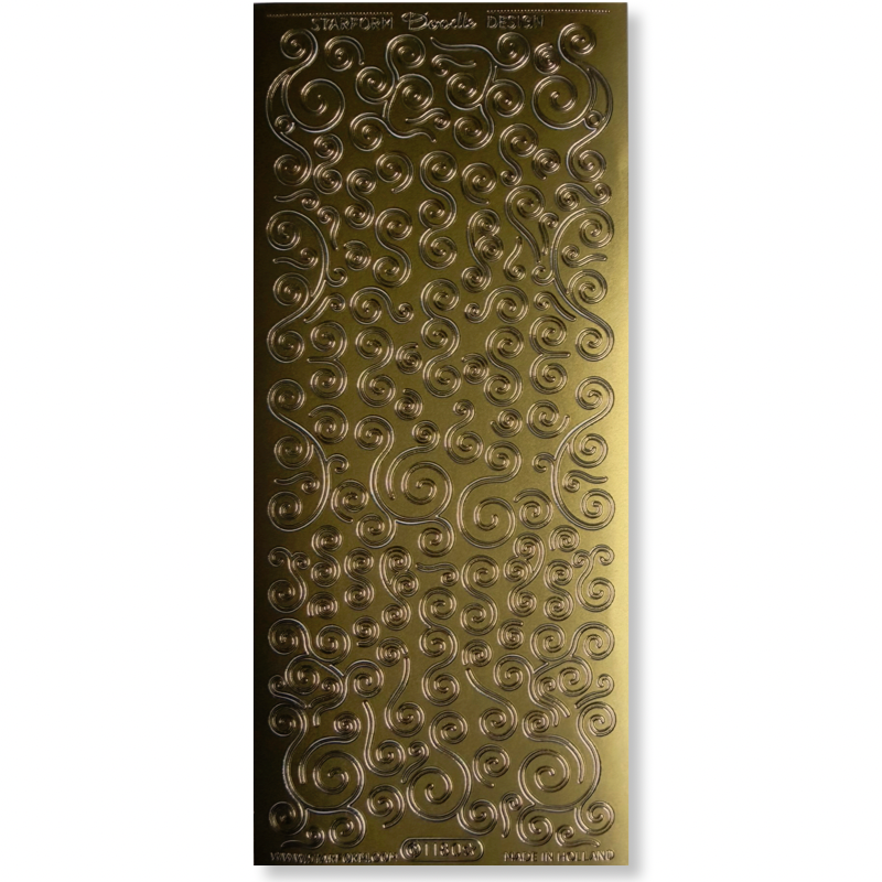 Stickervel Goud Randjes & Hoekjes Stickervel Goud Randjes & Hoekjes