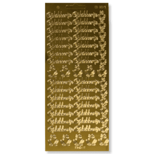 Stickervel Goud Opkikkertje