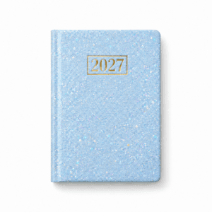Pocket Weekagenda Blauw Glitter 2027