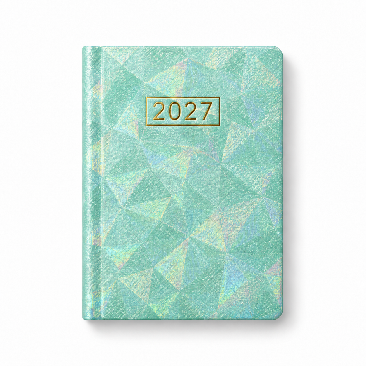 01-main-groen-holografisch-2027 Pocket Weekagenda Groen 2027