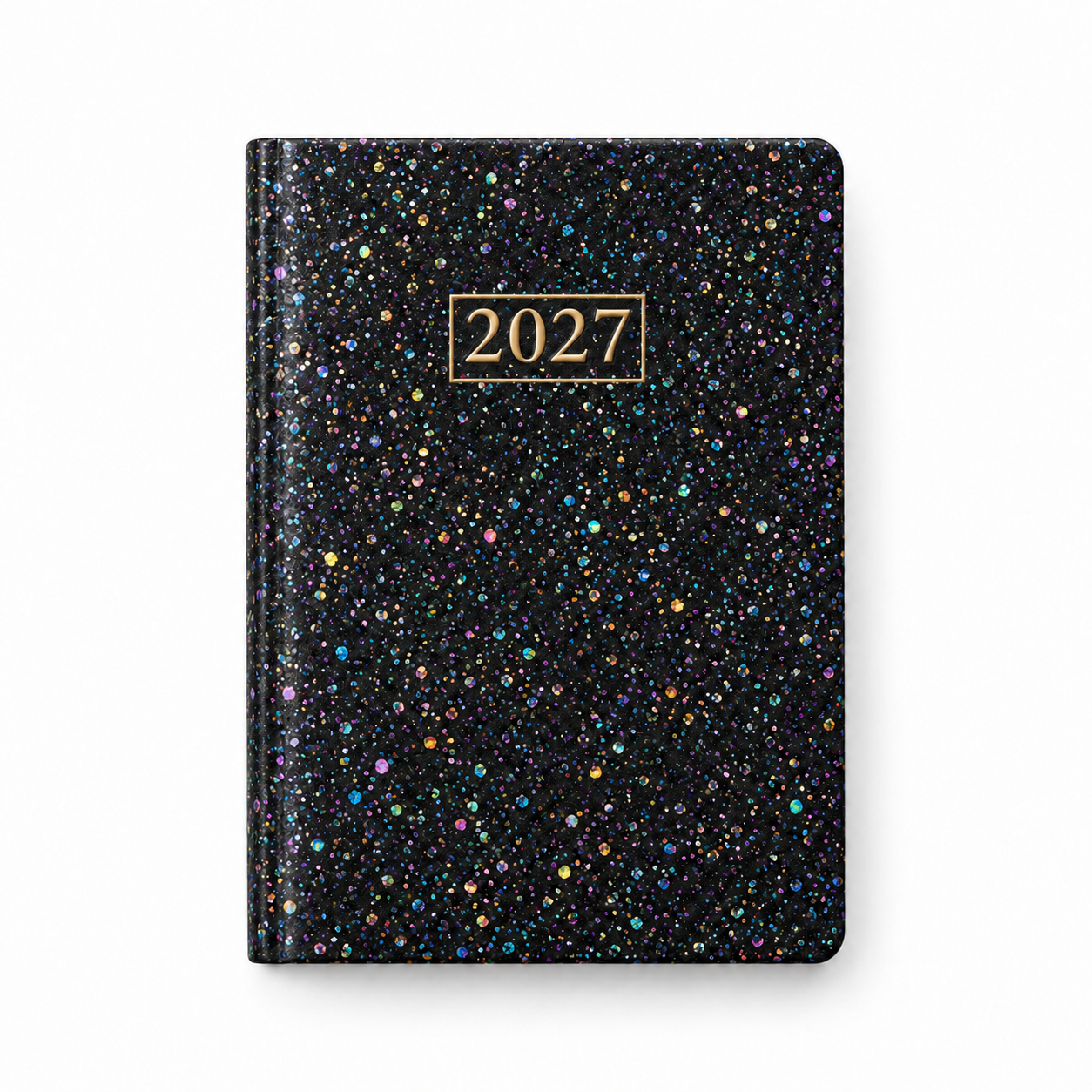 01-main-zwart-glitter-2027 Pocket Weekagenda Zwart Glitter 2027