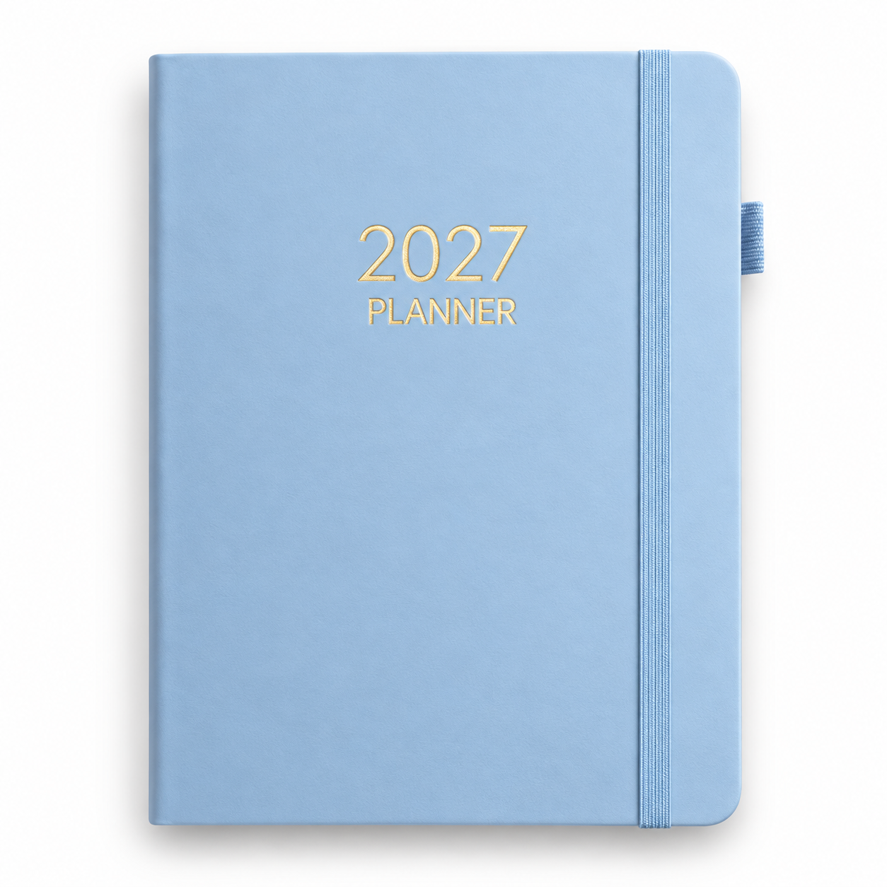 Poederblauwe 2027 A5-planner A5 Dagagenda Licht Blauw 2027