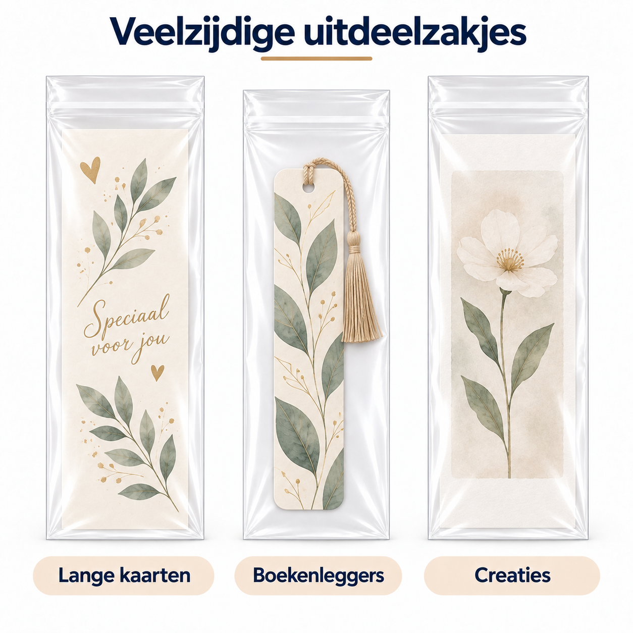 Veelzijdige uitdeelzakjes voor creatieve toepassingen